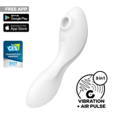 Satisfyer Curvy Trinity 5 Layon Air Pulse App Connected Clitoral Vibrator G-Spot Vibrators